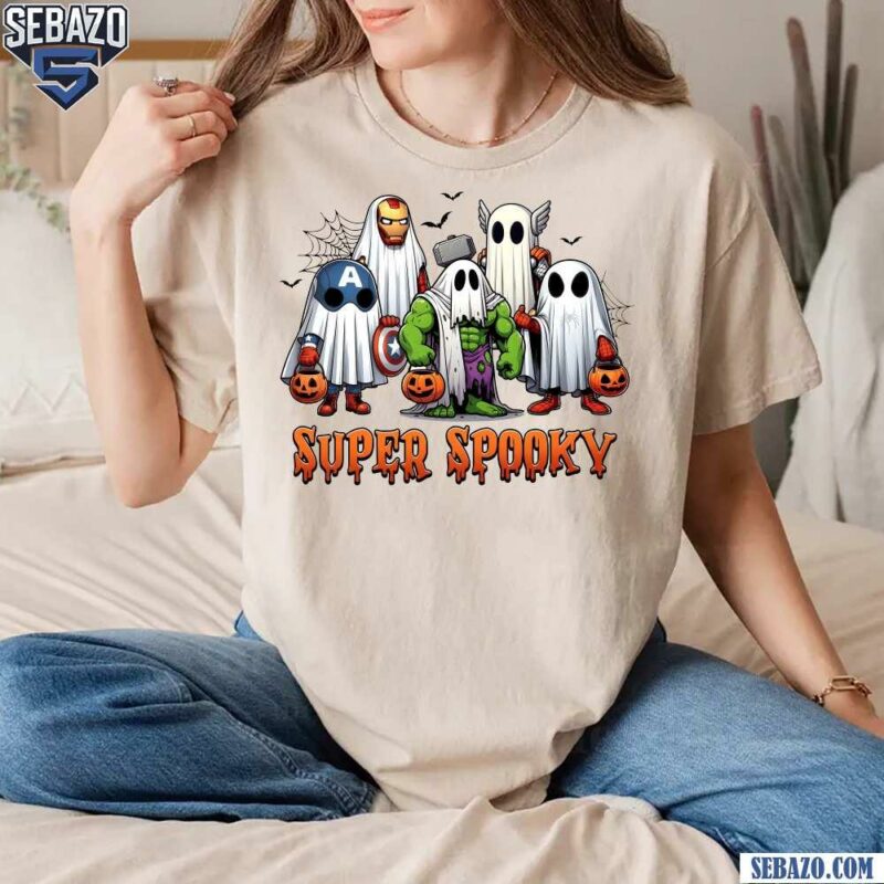 Halloween Super Spooky Avengers Cartoon T-shirt t-shirt