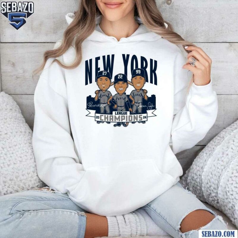 New York Baseball 2024 League Champions Caricatures T-shirt hoodie