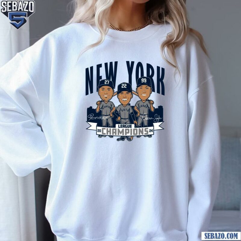 New York Baseball 2024 League Champions Caricatures T-shirt sweatshirt