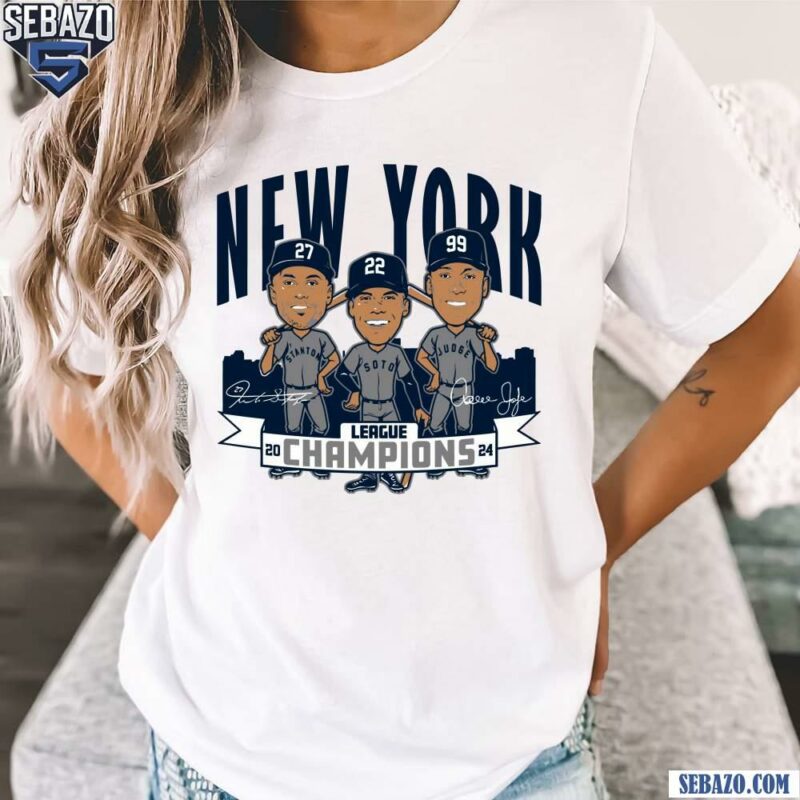 New York Baseball 2024 League Champions Caricatures T-shirt t-shirt