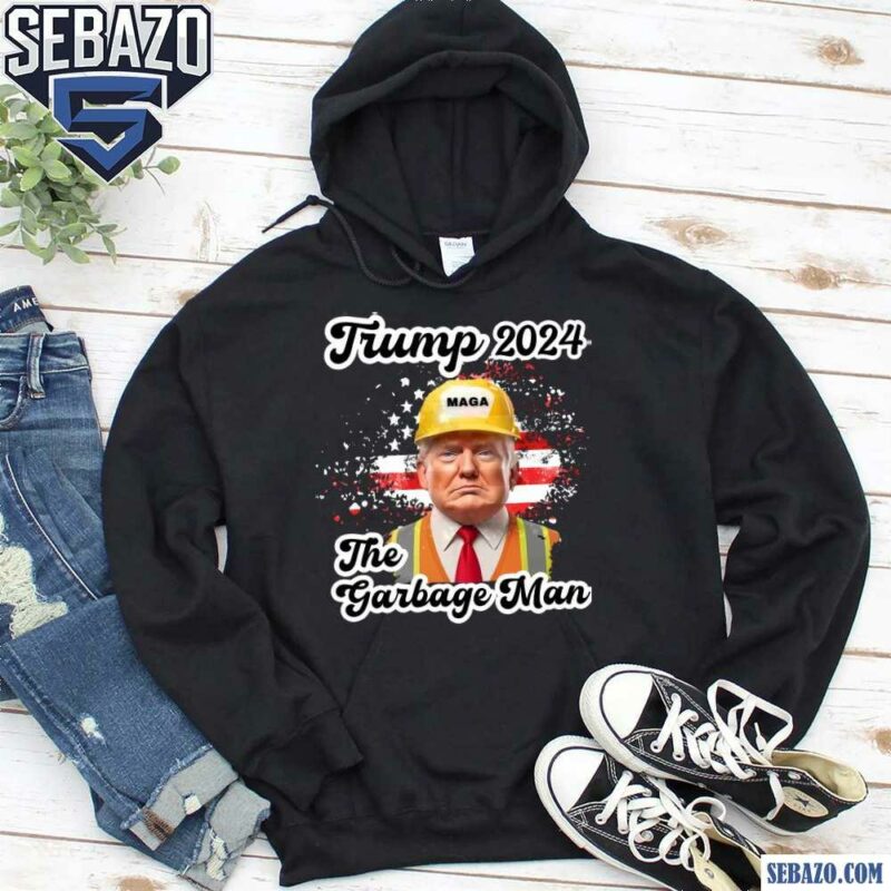 Trump 2024 The Garbage Man MAGA American Flag Shirt hoodie