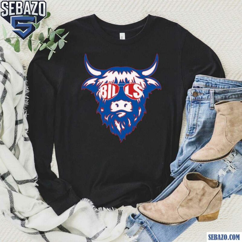 Vintage Style Buffalo Football Bills Sunglasses T-shirt long sleeved