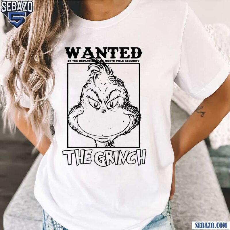 Wanted The Grinch Funny Merry Grinchmas T-shirt t-shirt