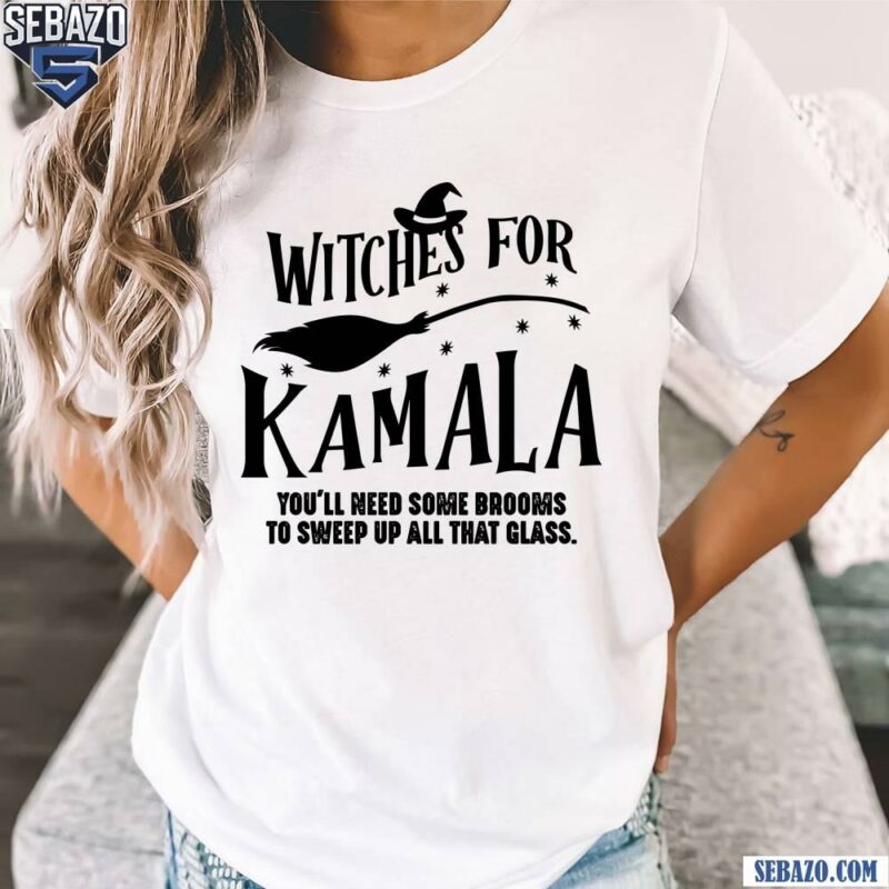 Witches For Kamala Halloween Witch Funny Election T-shirt Silhouette t-shirt