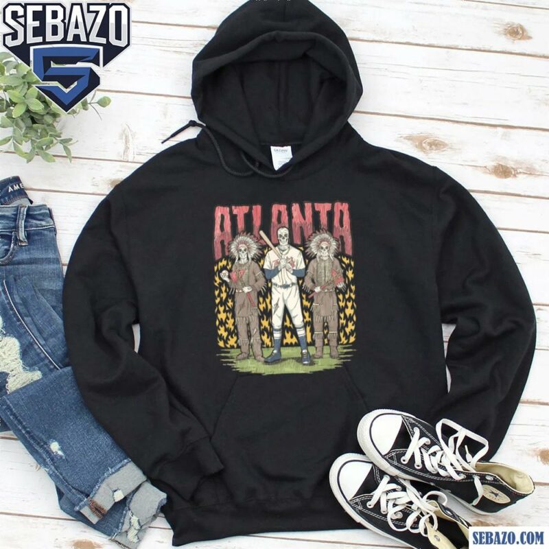 Atlanta Braves Skeleton Baseball Playes Shirt hoodie