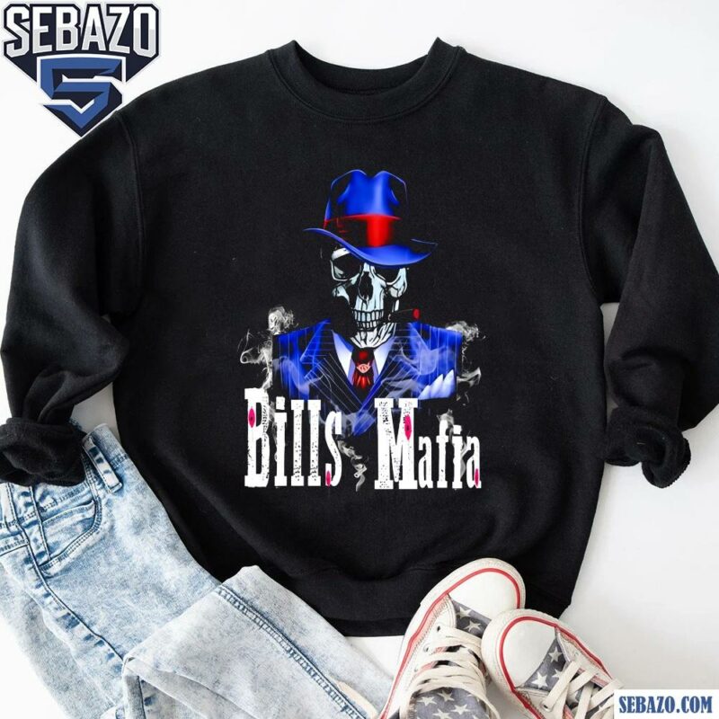 Bills Mafia Skull Smoking Football Shirt sweatshirt