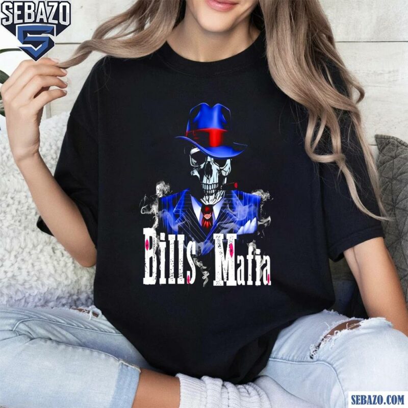 Bills Mafia Skull Smoking Football Shirt t-shirt