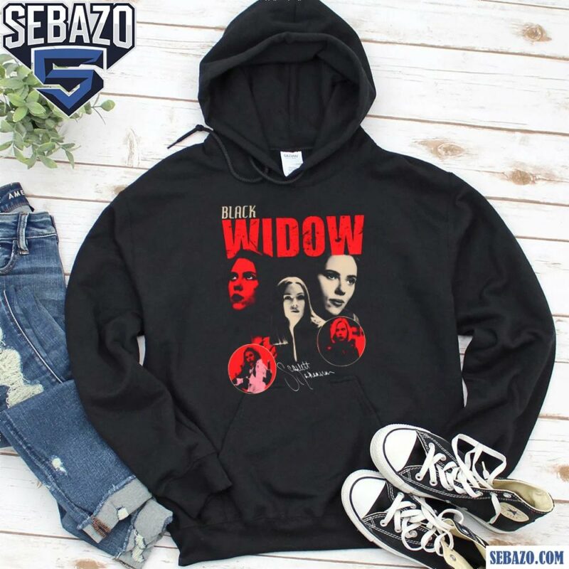 Black Widow Scarlett Johansson Actor Signature Shirt hoodie