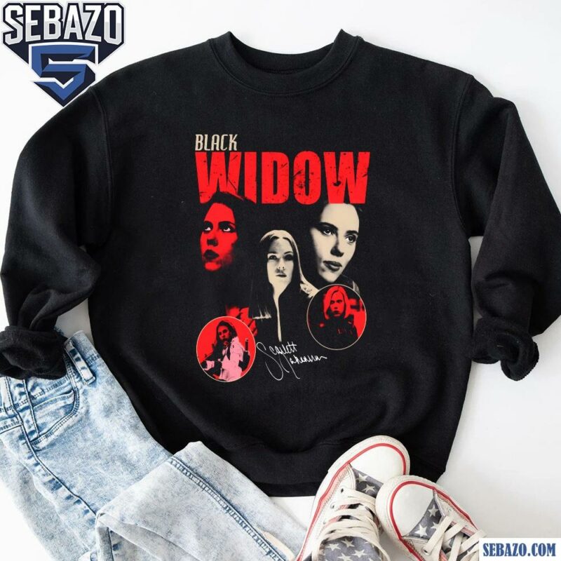 Black Widow Scarlett Johansson Actor Signature Shirt sweatshirt