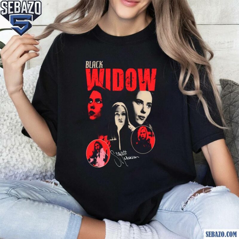 Black Widow Scarlett Johansson Actor Signature Shirt t-shirt