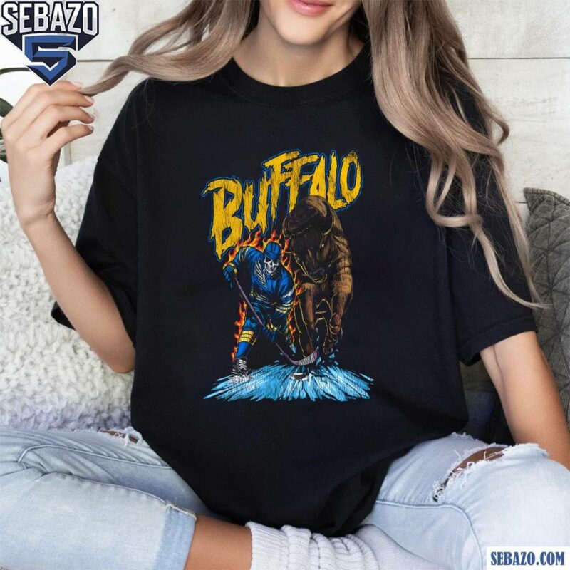 Buffalo Sabres Skeleton Hockey Player Shirt t-shirt