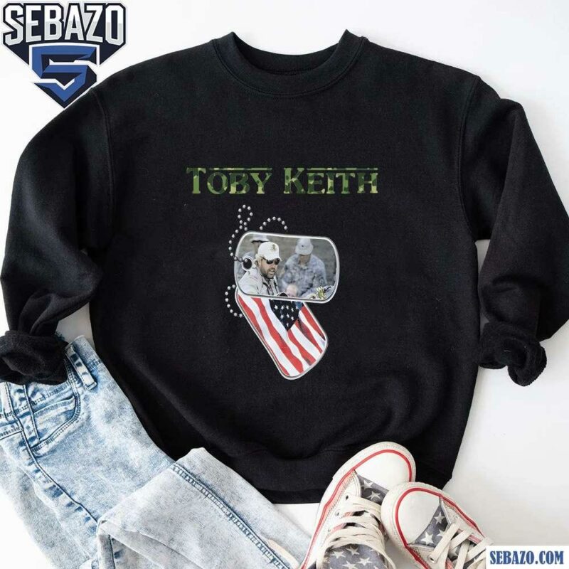 Camo Toby Keith Never Apologize Dog Tag sweatshirt