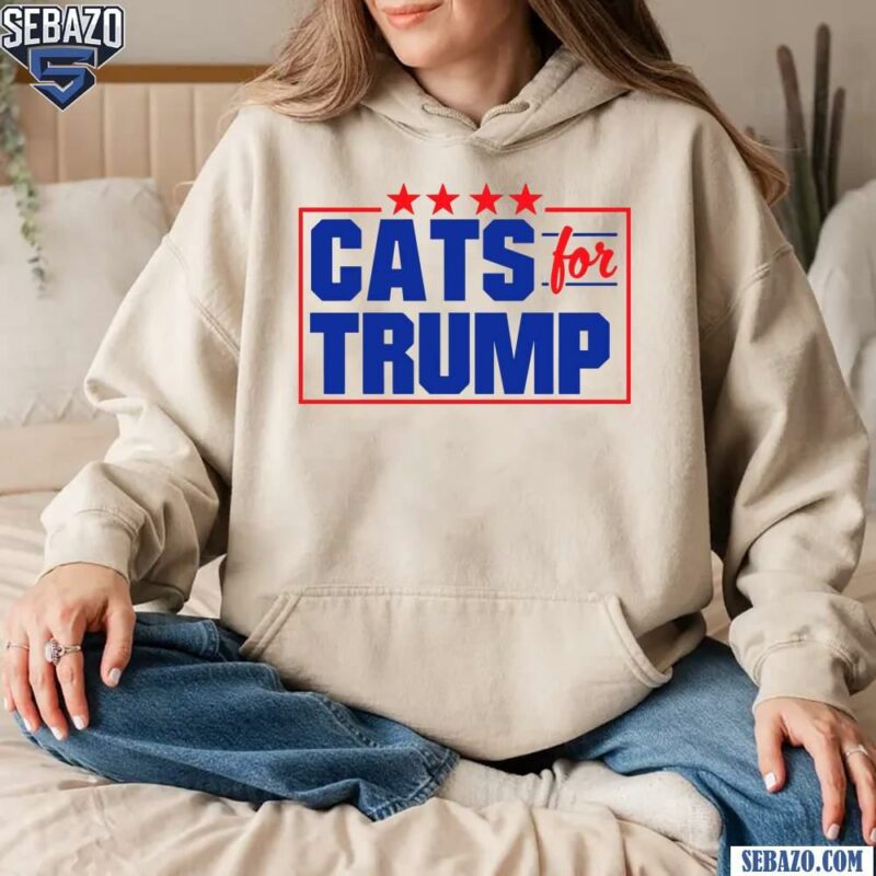 Cats For Trump 2024 Election Shirt hoodie