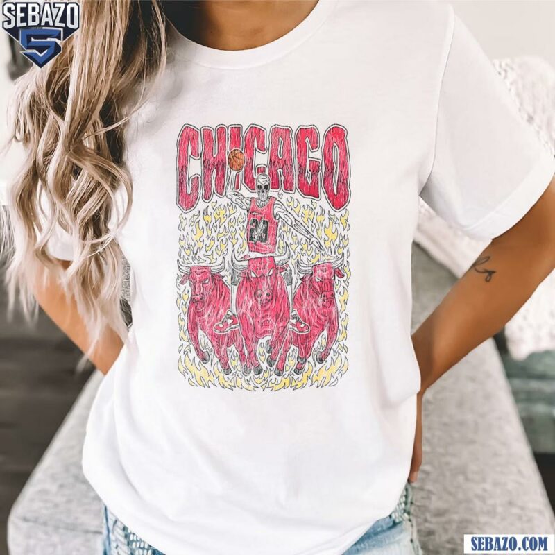 Chicago Bulls Skeleton Basketball Player Shirt t-shirt