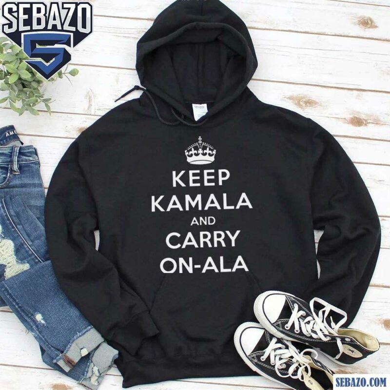 Crown Keep Kamala And Carry On Ala 2024 Election Shirt hoodie