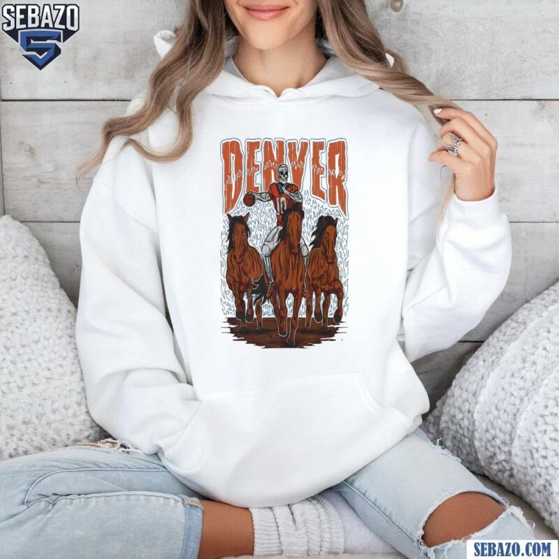 Denver Broncos Skeleton Football Player Shirt hoodie