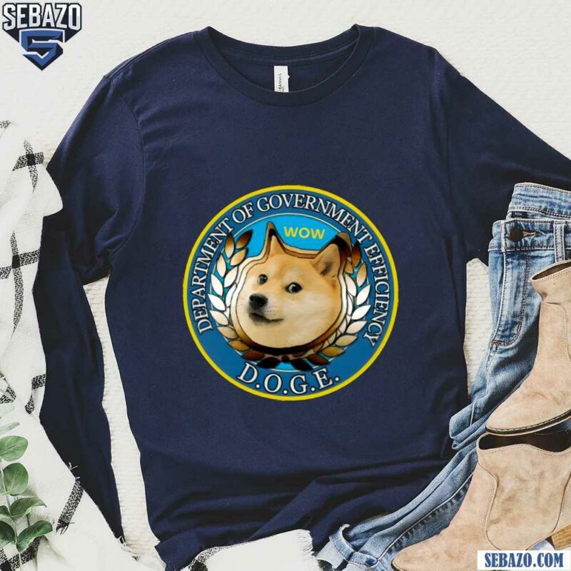 Department Of Government Efficiency Doge Shirt long sleeved