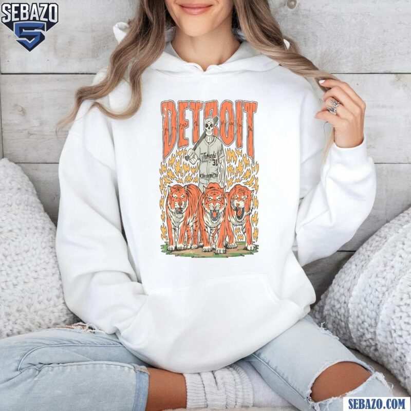 Detroit Tiger Skeleton Baseball Players Shirt hoodie