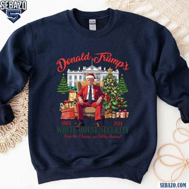 Donald Trumps White House Security Santa Hat Shirt sweatshirt