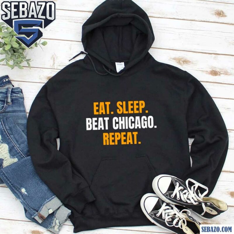 Eat Sleep Beat Chicago Repeat Green Bay Packers Shirt hoodie