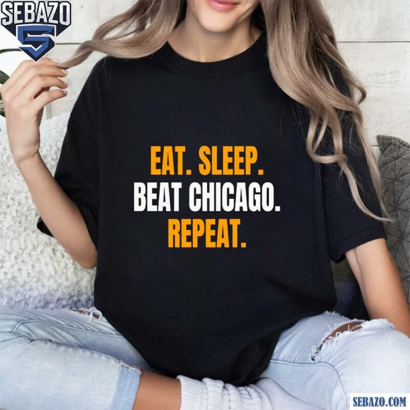 Eat Sleep Beat Chicago Repeat Green Bay Packers Shirt t-shirt