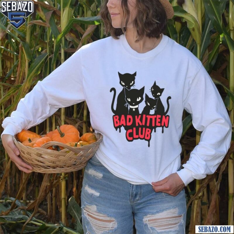 Emily The Strange Bad Kitten Club Shirt long sleeved