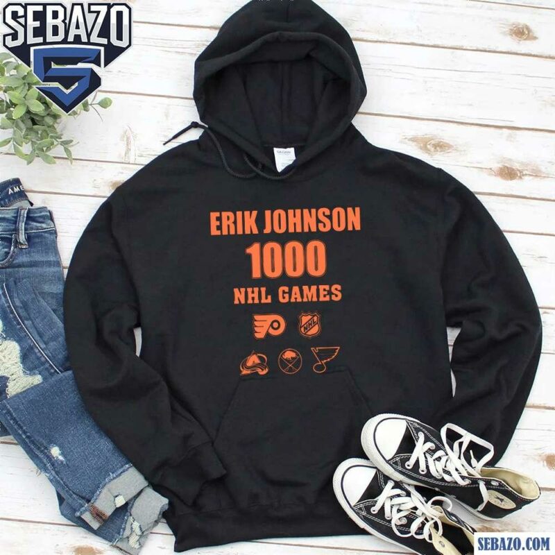 Erik Johnson 1000 Nhl Games Shirt hoodie