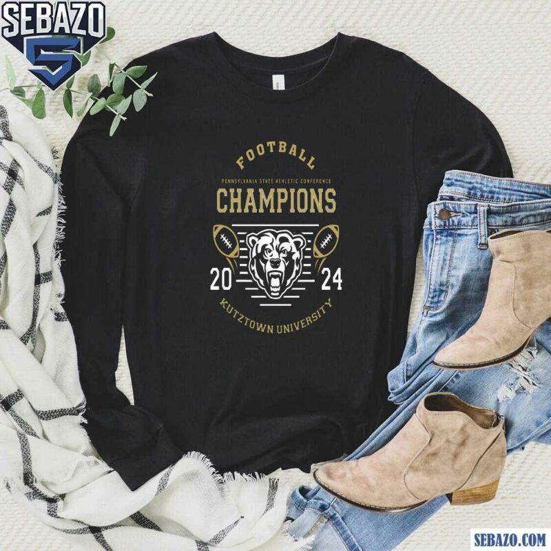 Football Psac Championship 2024 Kutztown University Shirt long sleeved