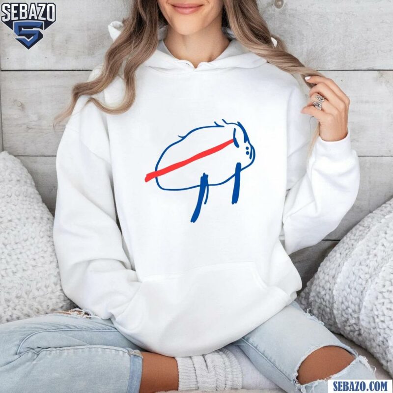 Funny Buffalo Bills Logo Mascot Drawing Shirt hoodie