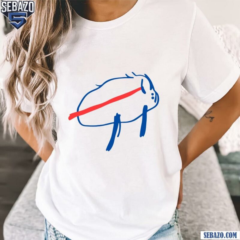 Funny Buffalo Bills Logo Mascot Drawing Shirt t-shirt