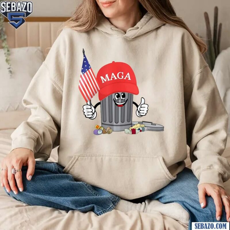 Funny Trump Trash Cartoon MAGA Shirt hoodie