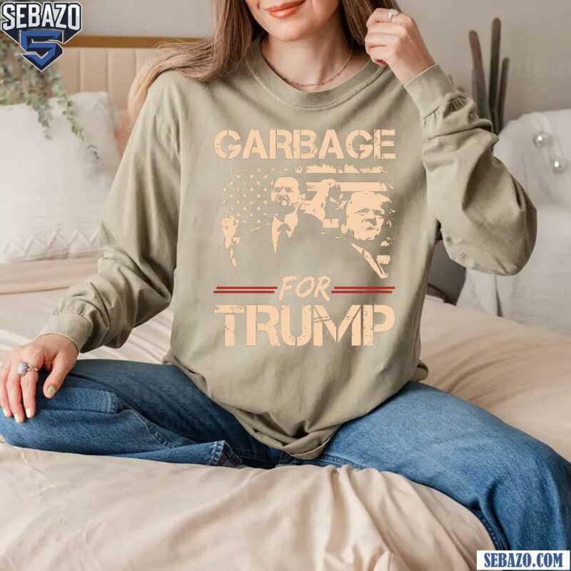 Garbage For Trump Vance Make American Garbage Great Again Shirt long sleeved