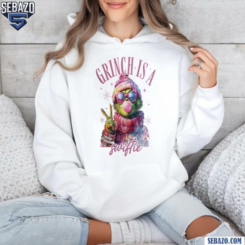 Grinch Is A Swiftie Pink Grinch Merry Grinchmas Shirt hoodie