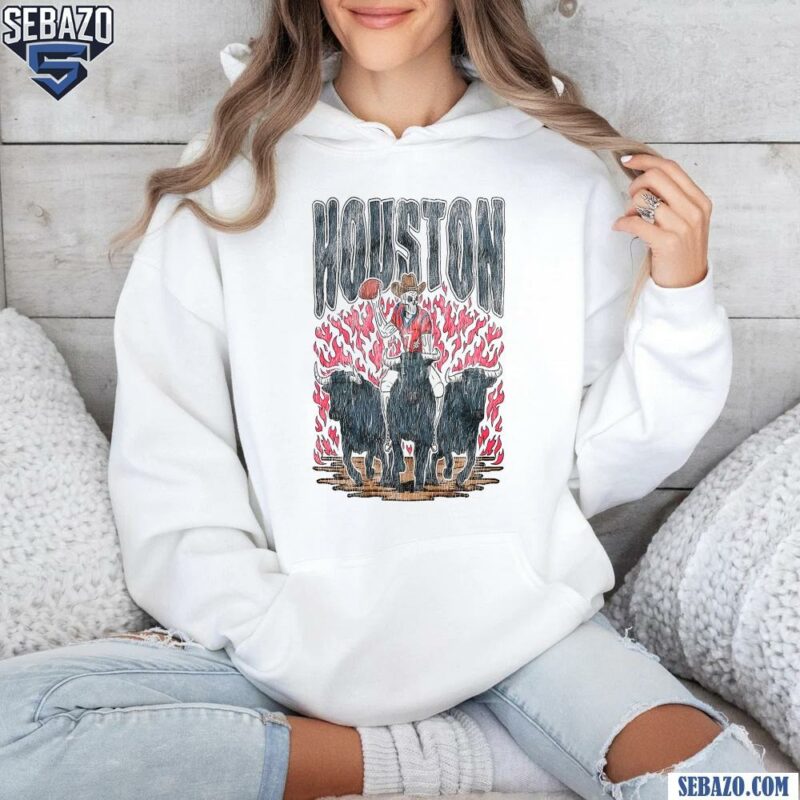 Houston Texans Cowboy Skeleton Football Player Shirt hoodie