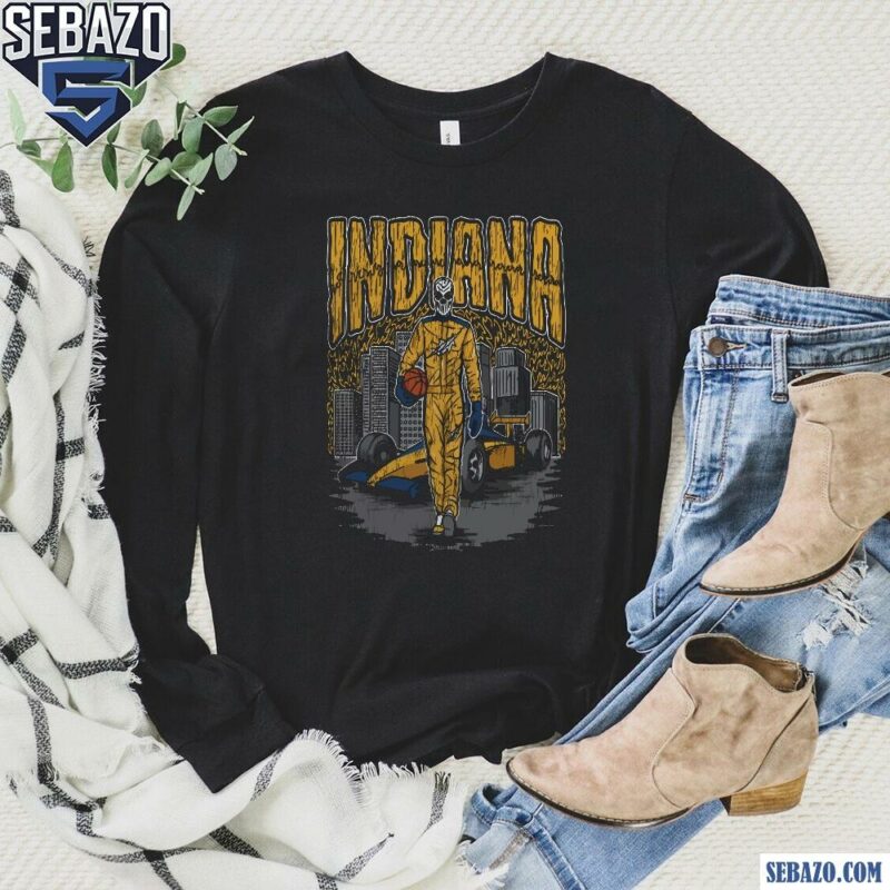 Indiana Pacers Skeleton Basketball Player Shirt long sleeved