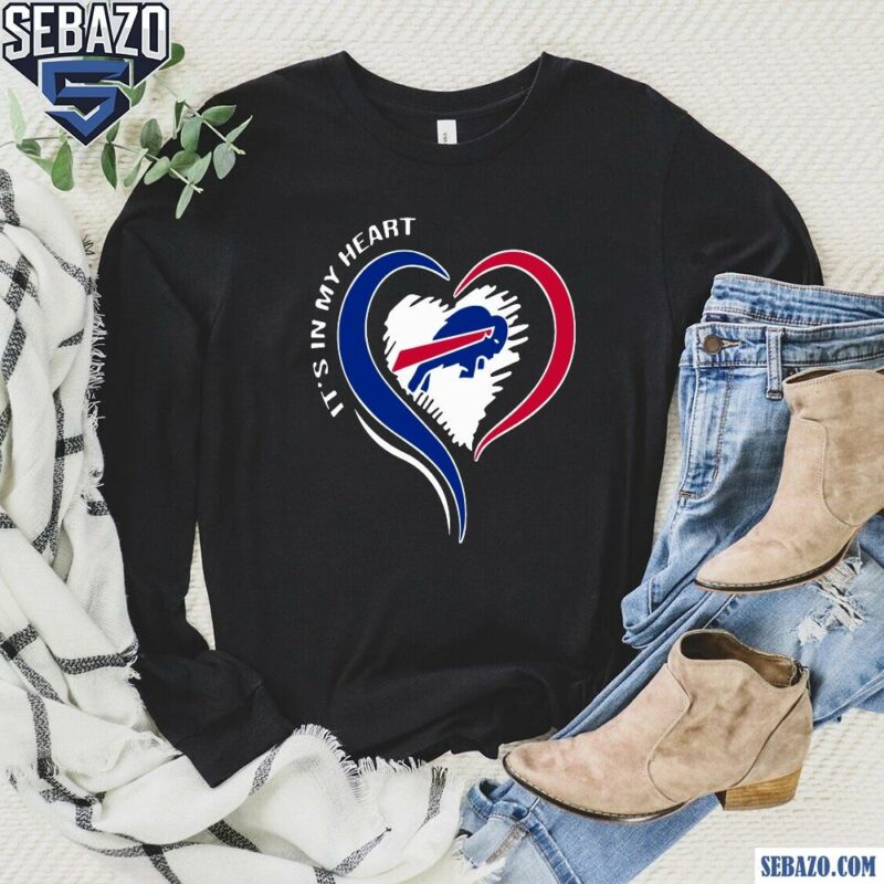 Its In My Heart Buffalo Bill Football Fans Shirt long sleeved