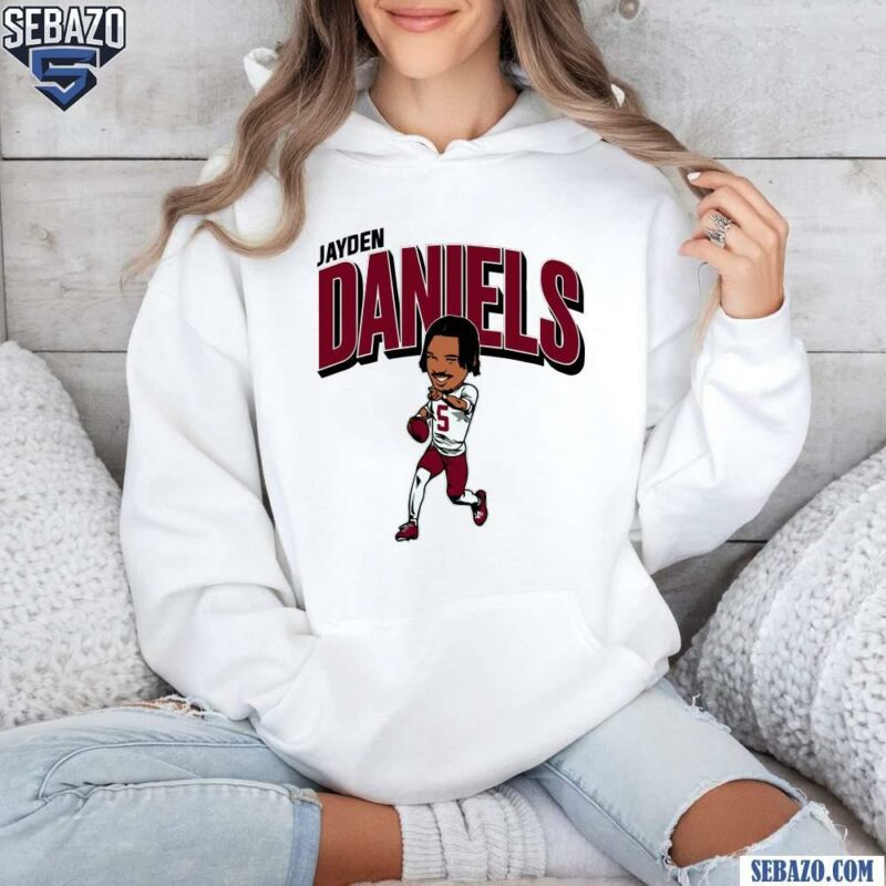 Jayden Daniels Caricature Washington Football Player Shirt hoodie