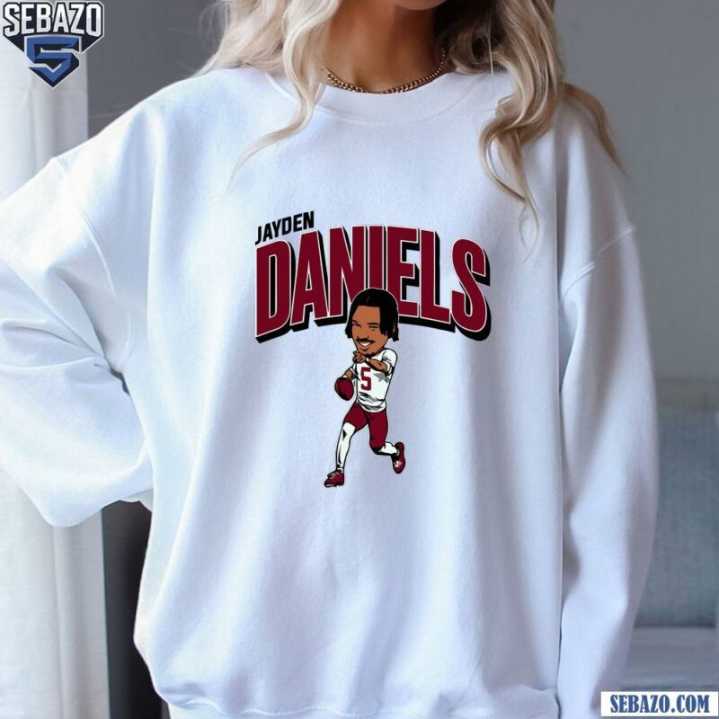 Jayden Daniels Caricature Washington Football Player Shirt sweatshirt