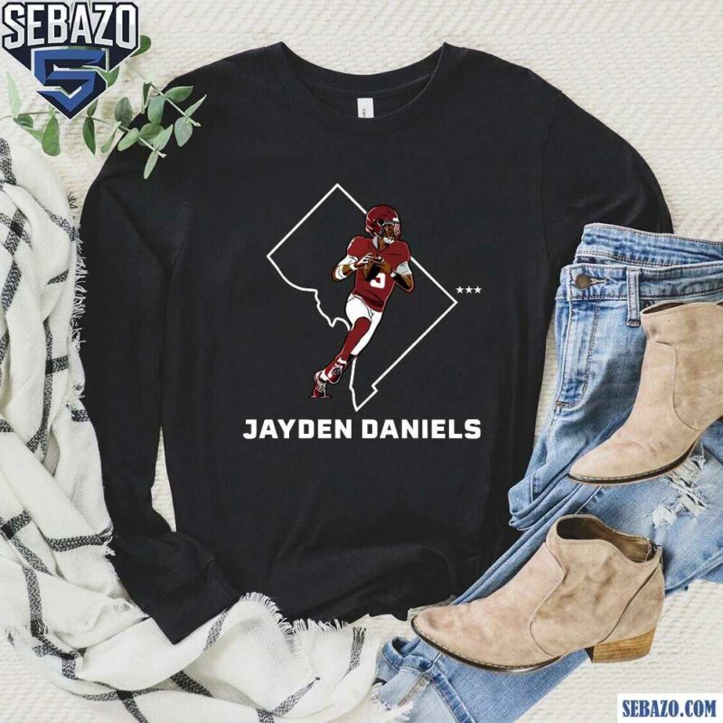 Jayden Daniels Washington Commanders State Star Shirt long sleeved