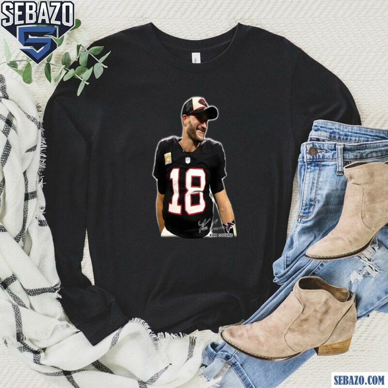 Kirk Cousins 18 Atlanta Falcons Signature Shirt long sleeved