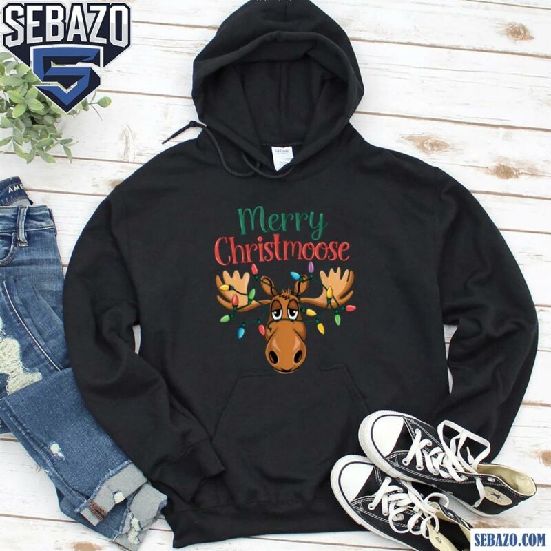 Merry Christmoose Funny Christmas Moose Shirt hoodie