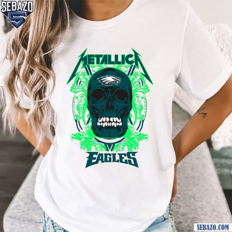 Metallica Skull Eagles Football Logo Shirt t-shirt