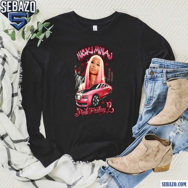 Nicki Minaj Pink Friday 2 World Tour Airbrush Shirt long sleeved