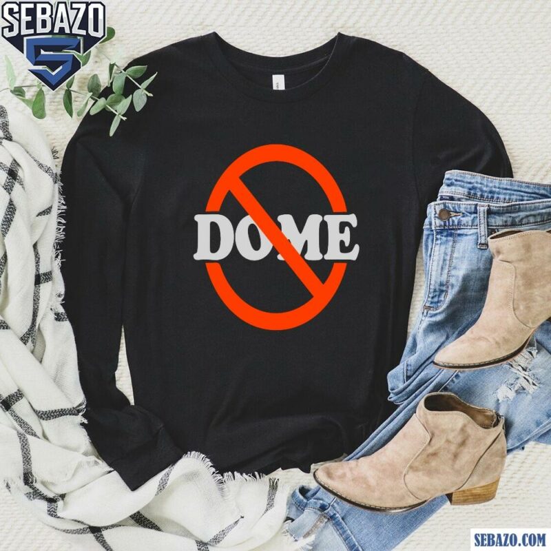 No Dome Cleveland Browns Football Shirt long sleeved