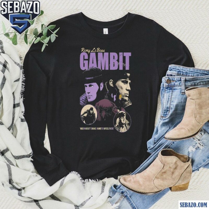 Remy Lebeau Gambit Deadpool And Wolverine Shirt long sleeved