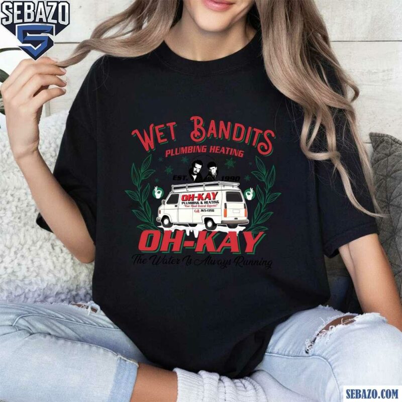 Retro Christmas Movies Wet Bandits Oh Kay Shirt t-shirt