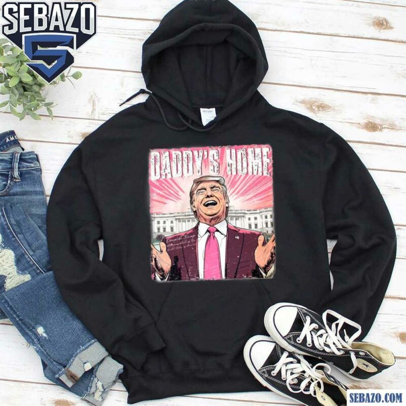 Retro Comic Daddys Home Trump White House Shirt hoodie