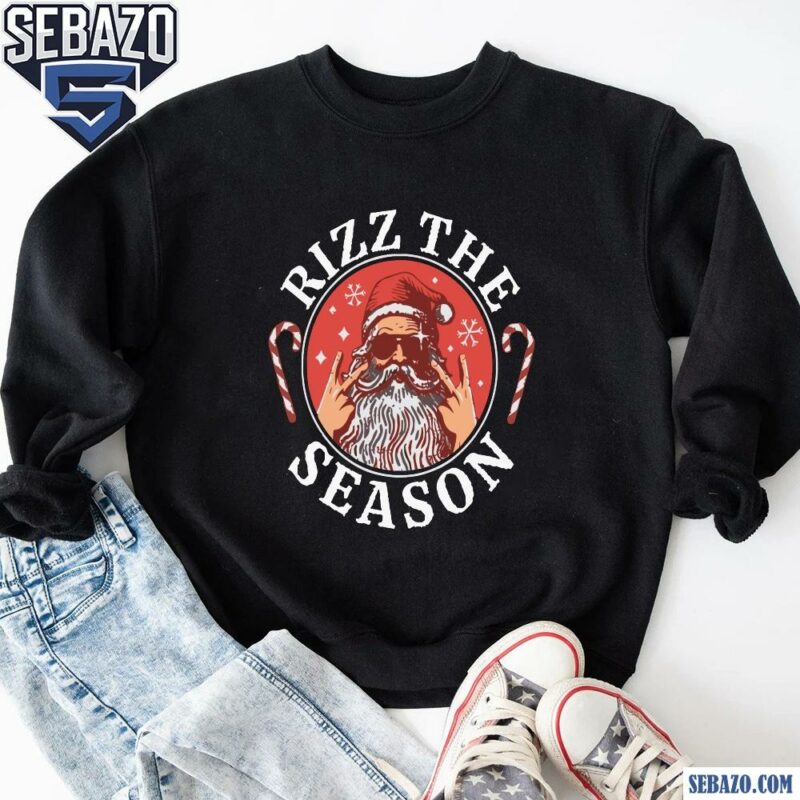 Rizz The Season Merry Rizzmas Santa Claus Shirt sweatshirt