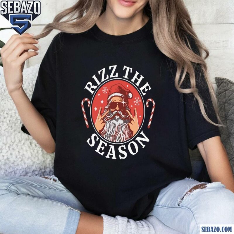 Rizz The Season Merry Rizzmas Santa Claus Shirt t-shirt