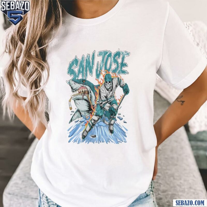 San Jose Sharks Skeleton Hockey Player Shirt t-shirt